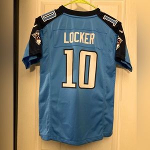 009 Tennessee Titans Jake Locker #10 Jersey slimmer fit NFL Nike Medium